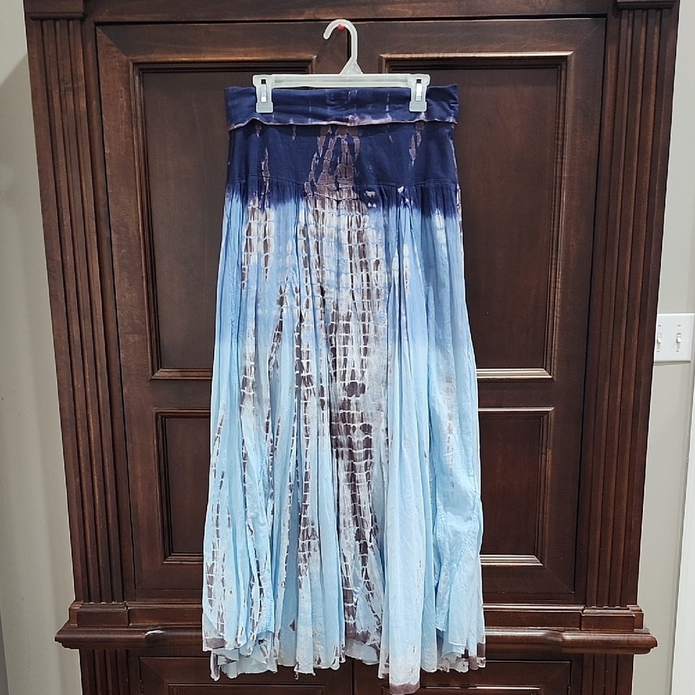 Agan Traders Bohemian Tie-Dye Maxi Skirt